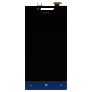 хороша модель Матриця з тачскрином (модуль) для HTC Windows Phone 8S чорний + синій High Copy