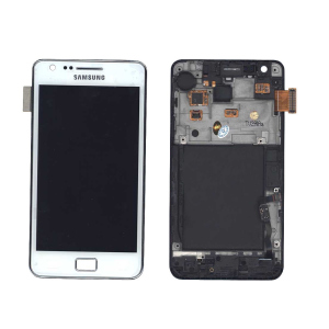 хороша модель Матриця з тачскрином (модуль) Samsung Galaxy S2 GT-I9100 білий High Copy