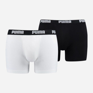 Труси-шорти Puma Basic Boxer 2P 90682307 S 2 пари White-Black (8718824609676) ТОП в Черкасах