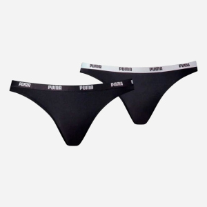 Трусики-бікіні Puma Women Bikini 2P Pack 90785103 XL 2 шт Black (8718824911908) краща модель в Черкасах