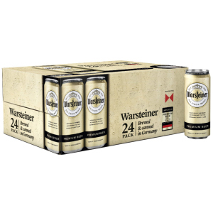 Упаковка пива Warsteiner Premium Verum світле фільтроване 4.8% 0.5 л x 24 шт (4000856094471) краща модель в Черкасах