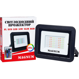 Светодиодный прожектор MAGNUM FL ECO LED slim 50Вт RGB IP65 (90018141) надежный