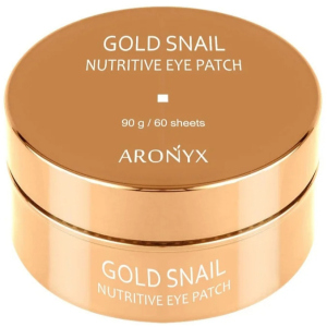 Гідрогелеві патчі для очей Medi Flower Aronyx Gold Snail Nutritive Eye Patch з муцином равлики та золотом 60 шт (8809460461015) в Черкасах