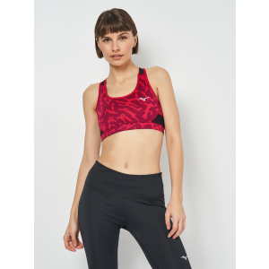 Спортивный топ Mizuno Alpha Graphic Bra J2GA170460 M Красный (5059431208788) ТОП в Черкассах