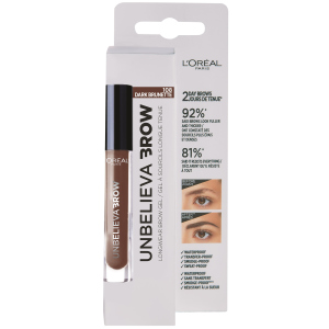 Гель для бровей L’Oreal Paris Unbelieva Brow 108 Темно-коричневый 3.4 мл (3600523674626) лучшая модель в Черкассах