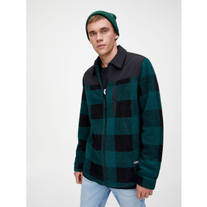 купити Куртка-сорочка Pull & Bear 9474/524/500 M Зелена в клітку (09474524500031)