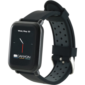 Смарт-часы Canyon Sanchal Black (CNS-SW73BB) лучшая модель в Черкассах