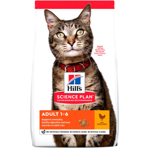 Сухий корм для кішок Hills Science Plan Feline Adult Chicken з куркою - 3 кг (604058) (52742030838) ТОП в Черкасах