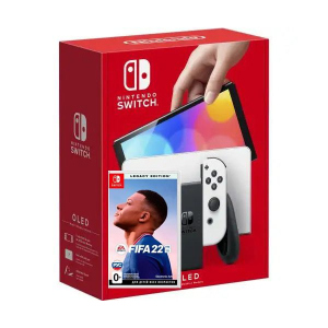 Nintendo Switch (OLED model) White + Гра FIFA 22 Legacy Edition (російська версія) краща модель в Черкасах