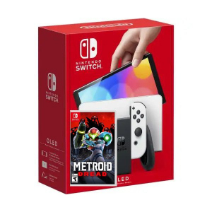 Nintendo Switch (OLED model) White + Гра Metroid Dread (російська версія) краща модель в Черкасах