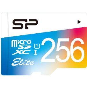 Silicon Power Elite Color microSDXC 256GB Class 10 UHS-I + adapter (SP256GBSTXBU1V20SP) в Черкасах