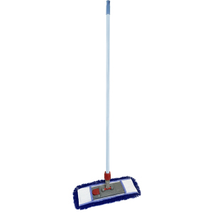 Швабра Wermop 120 см с насадкой Extra Cotton Wet Mop 40 см Синяя (SA0004) ТОП в Черкассах