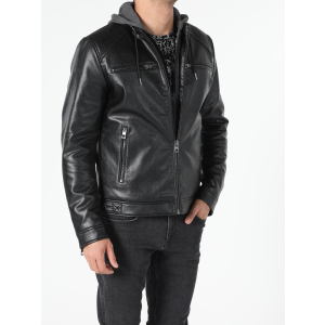 Куртка зі штучної шкіри Colin's CL1053007BLK M Black краща модель в Черкасах
