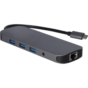 USB-хаб адаптер Ailink Aluminium Gigabit Ethernet USB-C 100W SD Hub Card Reader HDMI 4K Multi Port 9 в 1 Space Grey (AI-CH9A) краща модель в Черкасах