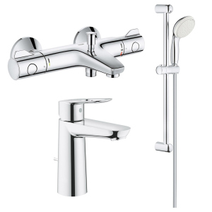 Набор смесителей Grohe Grohtherm 800 + BauLoop 34550TM лучшая модель в Черкассах