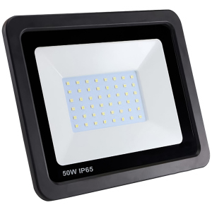 Прожектор светодиодный Eurolamp SMD 50W 6000K черный с радиатором (LED-FL-50/6) в Черкассах