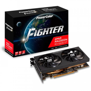 Видеокарта PowerColor AMD RX 6600 XT Radeon Fighter 8Gb (AXRX 6600XT 8GBD6-3DH) ТОП в Черкассах