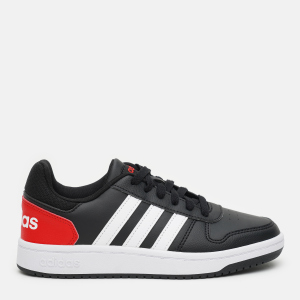 Кеди дитячі Adidas Hoops 2.0 K FY7015 36.5 Cblack/Ftwwht/Vivred (4064039542241)