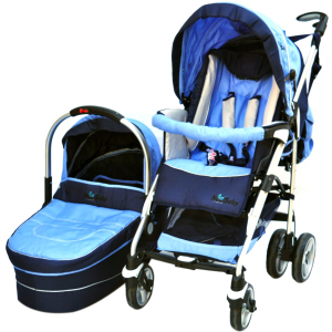 Универсальная коляска 2 в 1 NeoBaby NB702 Сине-голубая (0702-3) в Черкассах