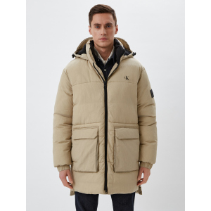 Куртка Calvin Klein Dropped Hem Ribstop Puffer J30J319589-PBF L Beige (8719854528371)