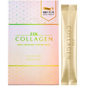 Нічна маска одноразова Missha 24K Collagen Gold 20 шт (8809643521079) надійний