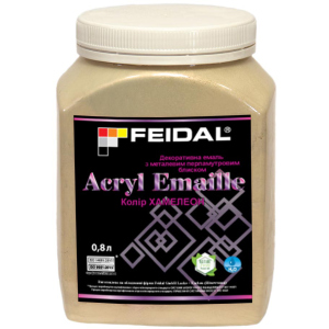 Емаль декоративна Feidal Acryl Emaille з металевим блиском перламутровим 0.8 л Хамелеон (4820232441961) краща модель в Черкасах