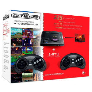 Игровая консоль Retro Genesis 16 bit HD Ultra (225 игр, 2 беспроводных (ConSkDn73) ТОП в Черкассах