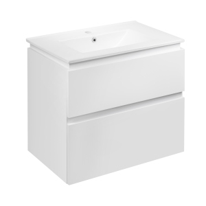 Комплект Qtap Albatross 710х725х460 White тумба підвісна + раковина врізна QT0172TP700D3070CW в Черкасах