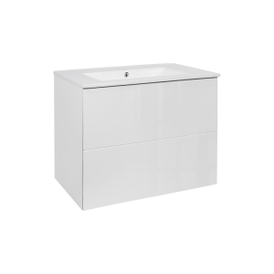 Комплект Qtap Tern 700х580х437 White тумба підвісна + раковина врізна QT1772TPL7013070CW краща модель в Черкасах