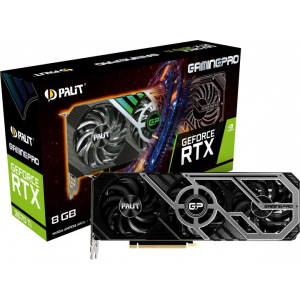 Відеокарта GF RTX 3070 Ti 8GB GDDR6X GamingPro Palit (NED307T019P2-1046A) в Черкасах