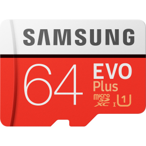 Samsung EVO Plus microSDXC 64GB UHS-I Class 10 + адаптер SD (MB-MC64HA/RU) ТОП в Черкасах