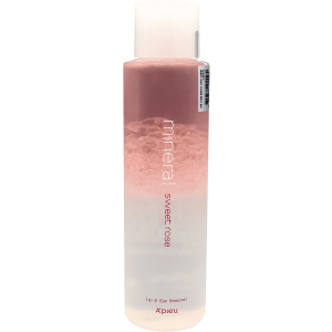 Ремувер для демакіяжу A'pieu Mineral Lip&Eye Remover Sweet Rose для губ та очей 250 мл (8809581455580) краща модель в Черкасах