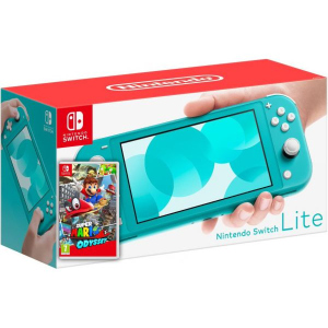 Nintendo Switch Lite Turquoise + Гра Super Mario Odyssey (російська версія) в Черкасах