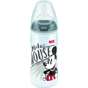 Пляшечка для годування NUK Міккі Маус First Choice 300 мл Сіра (4008600387060) в Черкасах