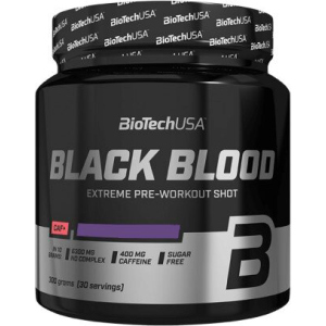 Передтренувальний комплекс BioTech Black Blood CAF+ 300 г Синій виноград (5999076225859) надійний