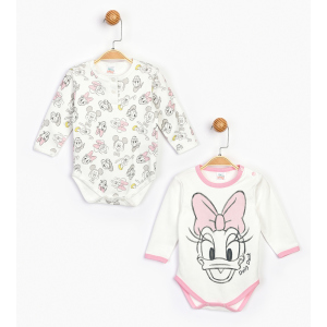 Боди Disney Minnie Mouse MN16077 86-92 см 2 шт Бело-розовое (8691109822390) ТОП в Черкассах