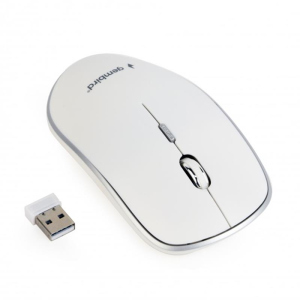 Мышь беспроводная Gembird MUSW-4B-01-W White USB надежный