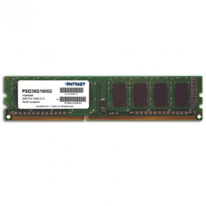 Модуль памяти PATRIOT 8GB [1x8GB 1600MHz DDR3] (PSD38G16002S) (F00152406) лучшая модель в Черкассах