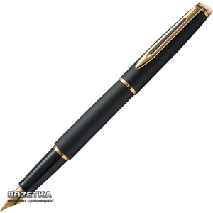 Ручка перьевая Waterman Hemisphere Matte Black FP Синяя Черный корпус (12 003) в Черкассах