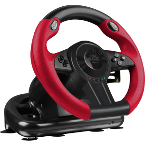 Дротове кермо SPEEDLINK Trailblazer Racing Wheel PC/Xbox One/PS3/PS4 Black/Red (SL-450500-BK) краща модель в Черкасах