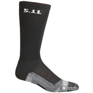 Носки тактические 5.11 Tactical Tactical Level I 9 Sock - Regular Thickness 59048 L Black (2000000145631) надежный