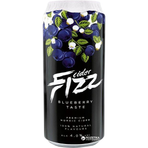 Упаковка сидру Fizz Blueberry 4% 0.5 л x 24 банки (4740098079309) краща модель в Черкасах