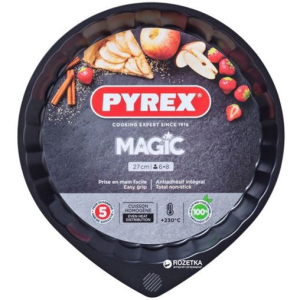 Форма круглая для выпечки пироговPyrex Magic27 см Круглая Черная (MG27BN6) в Черкассах