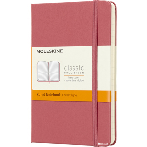 Нотатник Moleskine Classic 9 х 14 см 192 сторінки в лінійку Пастельно-рожевий (8058341715277) ТОП в Черкасах