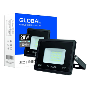 Прожектор Global LED Flood Light 20W 6000K (1-GBL-02-LFL-2060) лучшая модель в Черкассах