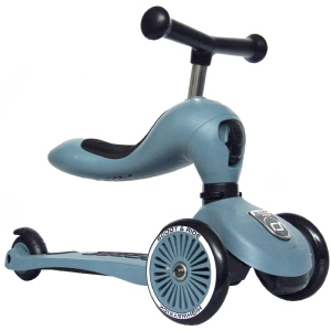 Самокат Scoot and Ride Highwaykick-1 серо-синий (SR-160629-STEEL) (4897033962711) лучшая модель в Черкассах