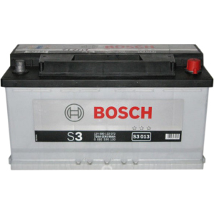 Автомобильный аккумулятор Bosch 6СТ-90 (S3013) 90 Ач (-/+) Euro 720 А (0 092 S30 130)