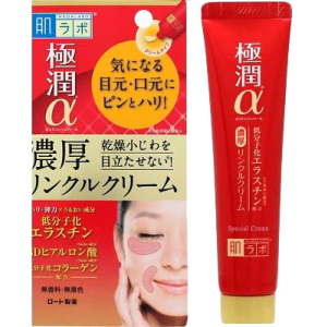 Ліфтинг крем-концентрат для очей та носогубних складок Hada Labo Gokujyun Alpha Special Wrinkle Cream 30 г (4987241148615) краща модель в Черкасах