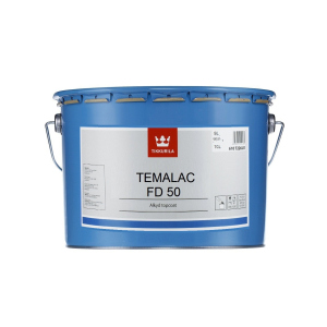 Эмаль алкидная TIKKURILA TEMALAC FD 50 антикоррозионная, TCL-транспарентный, 9 л рейтинг