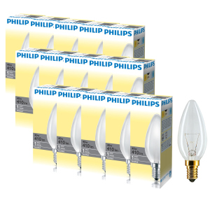 Лампа накаливания Philips 40W E14 230V B35 FR 1CT/10X10F (926000006933R) 15 шт лучшая модель в Черкассах